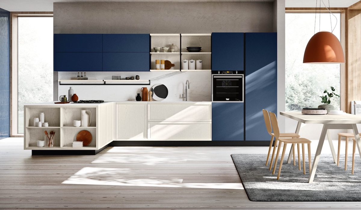 Cucina blu navy Bologna: stile elegante e versatile