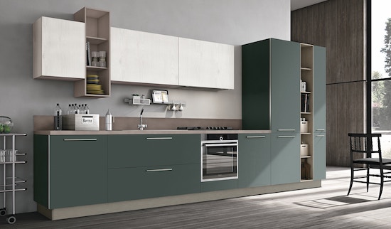 Cucina verde a Bologna: il colore perfetto per ogni stile
