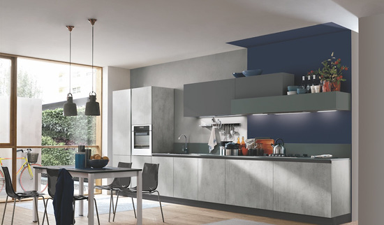 Cucine effetto cemento a Bologna