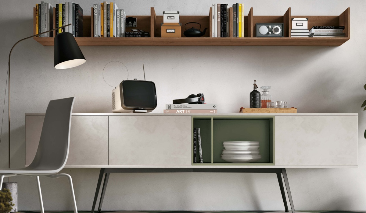 Open space cucina soggiorno rettangolare Bologna: tante idee