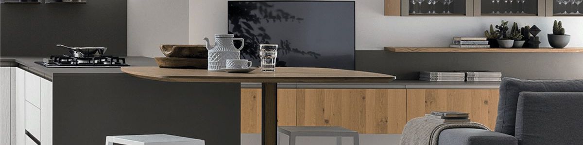 Cucina e living coordinati a Bologna