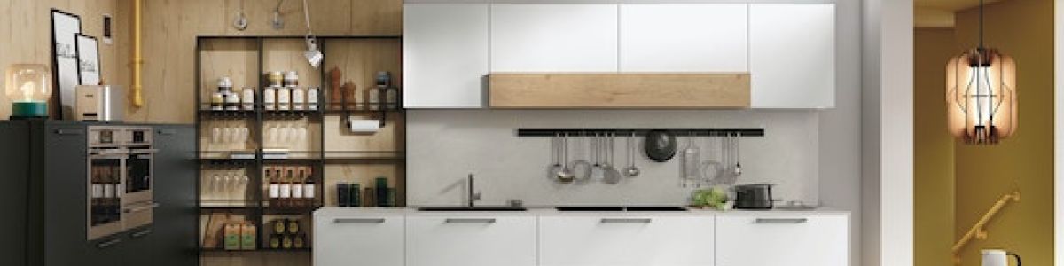 cucine gialle e grigie a bologna