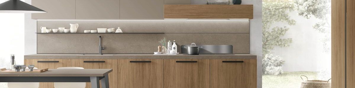 Cucina color legno a Bologna